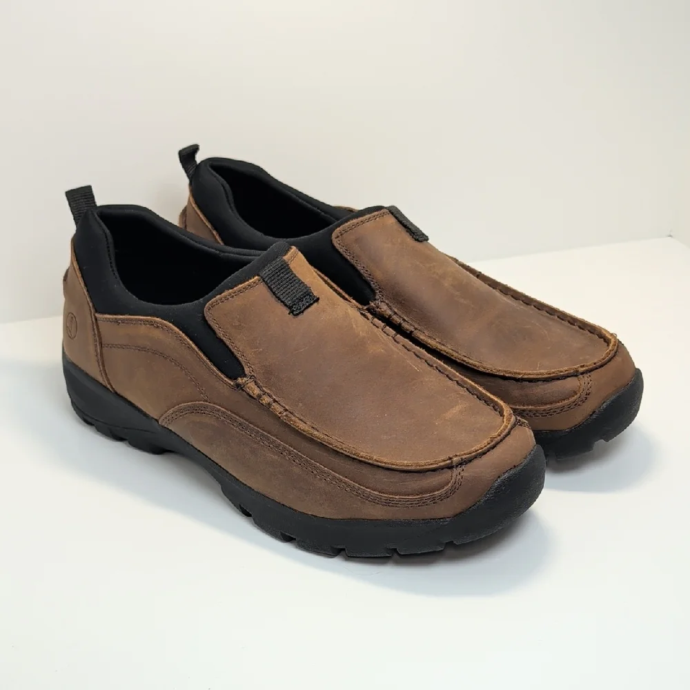 Lands End Slip-On Casual Leather Men’s Shoes Size 11